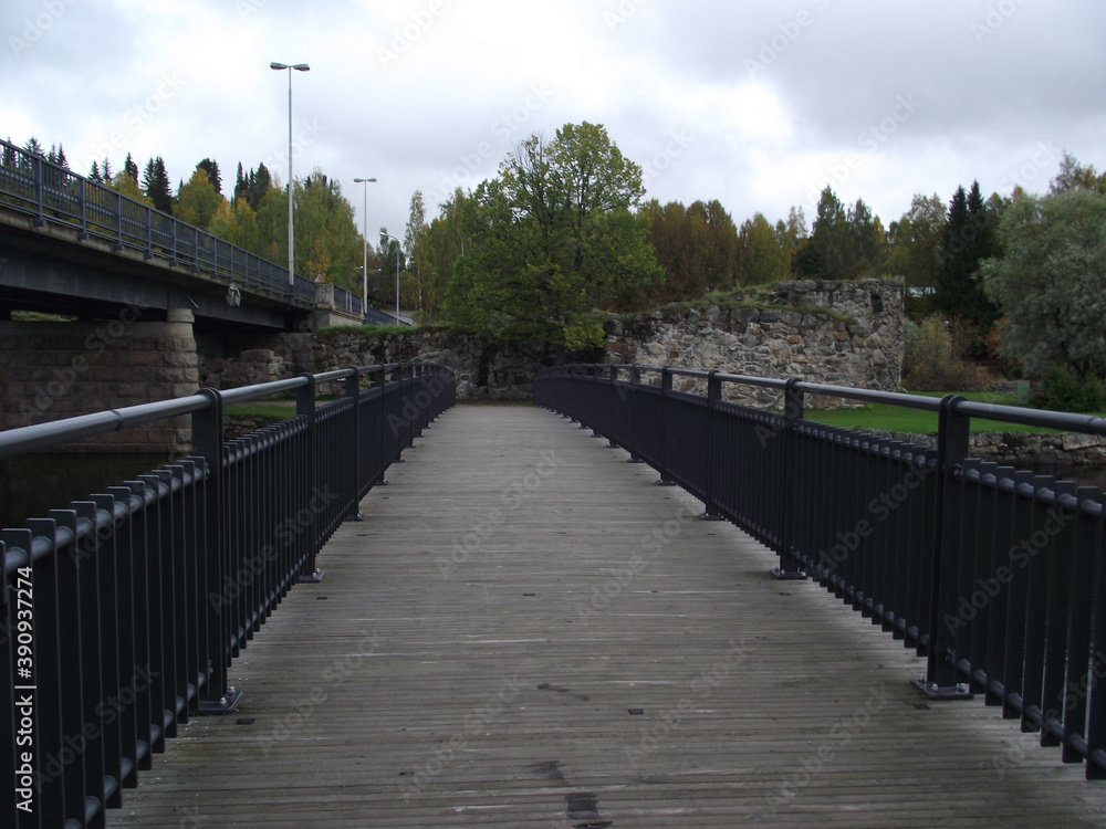footbridge to the old castle
