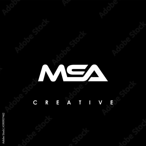 MSA Letter Initial Logo Design Template Vector Illustration	
 photo