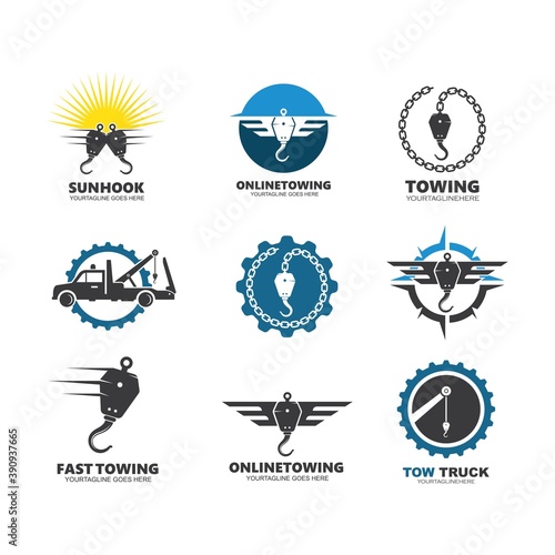 towing vector icon design