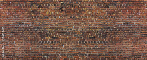 Very Old brown ,dark red ,black bricks wall in Chicago