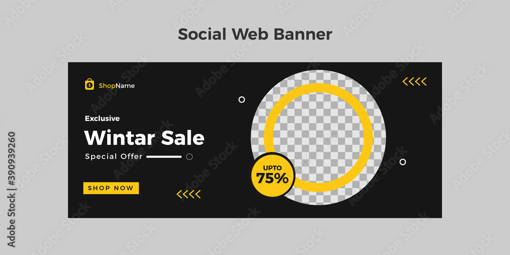 winter sale web banner for social media stories. black winter banners with snowflakes winter sale web banner for social media stories. black winter banners with snowflakes
