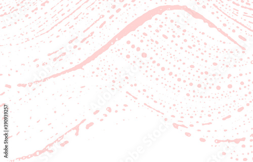 Grunge texture. Distress pink rough trace. Favorab