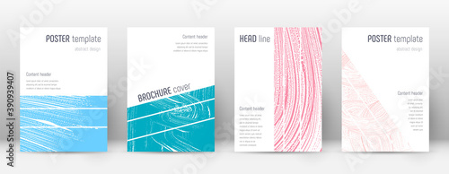 Cover page design template. Geometric brochure lay