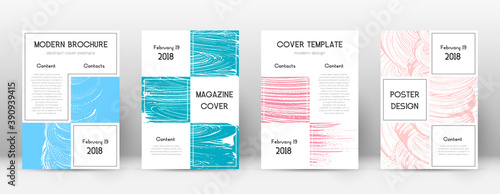 Cover page design template. Business brochure layo