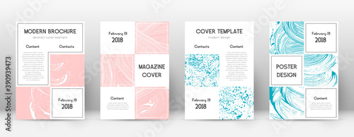 Cover page design template. Business brochure layo