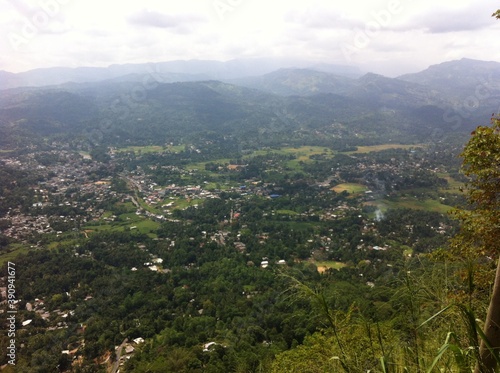 view of the city from the hill