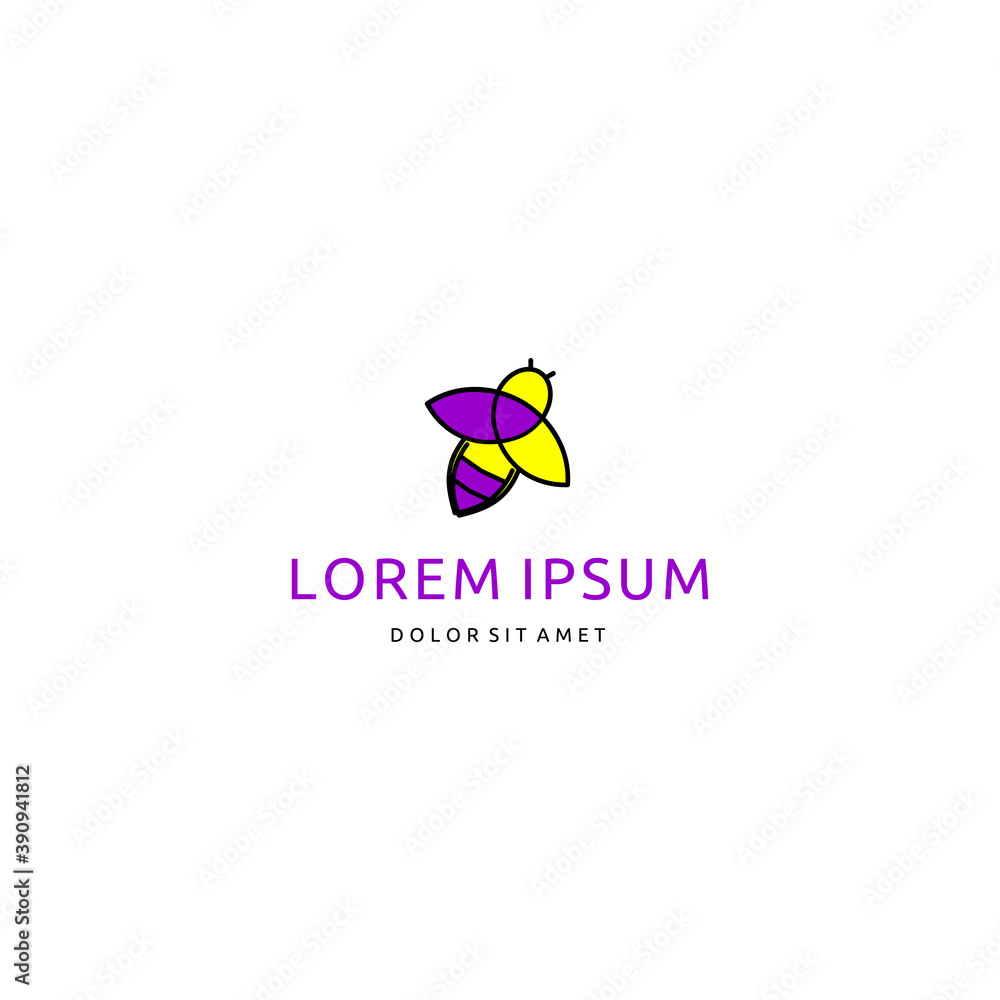 Cute Line Clip Art Bee Logo Design Inspiration Cute Line Clip Art Bee Logo Design Inspiration