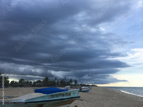 storm over the sea