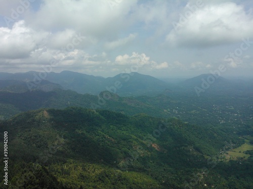 clouds over the mountains