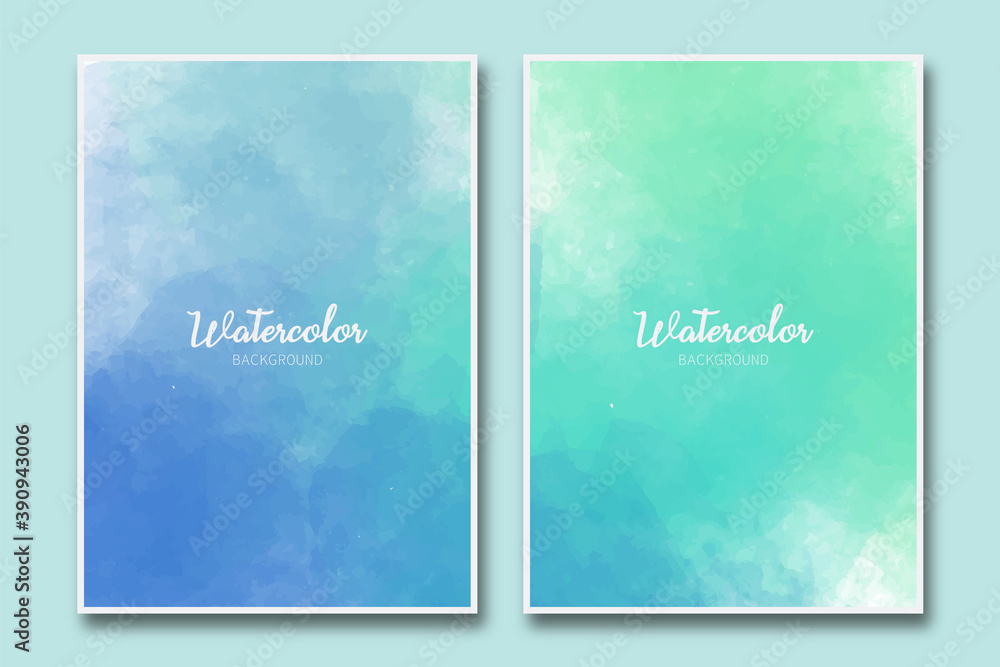 Abstract watercolor painted brush background