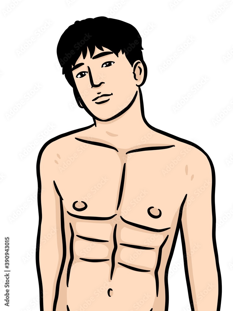 cartoon cute man on white background cartoon cute man on white background