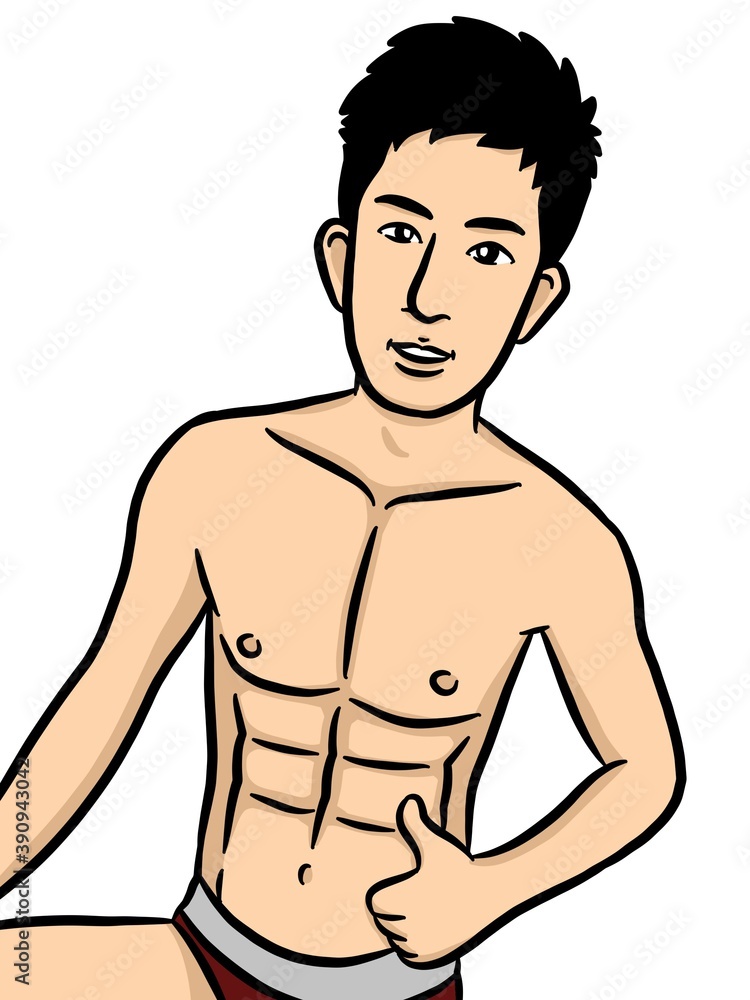 cartoon cute man on white background cartoon cute man on white background