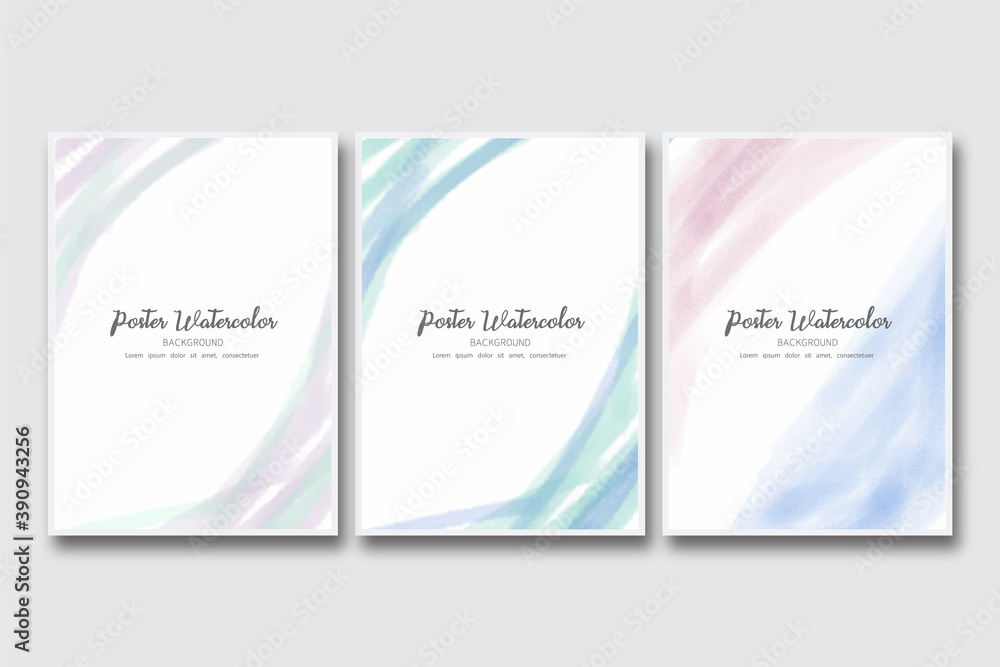 Fototapeta premium Abstract watercolor painted brush background