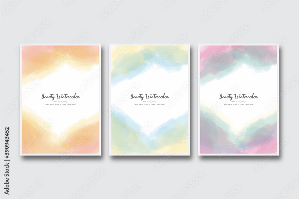 Fototapeta premium Abstract watercolor painted brush background