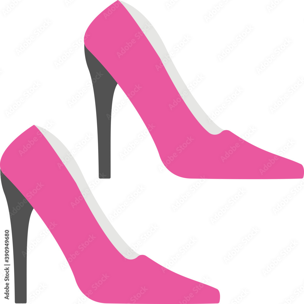 Shoes with stiletto heel icon in flat design vector
Shoes with stiletto heel icon in flat design vector