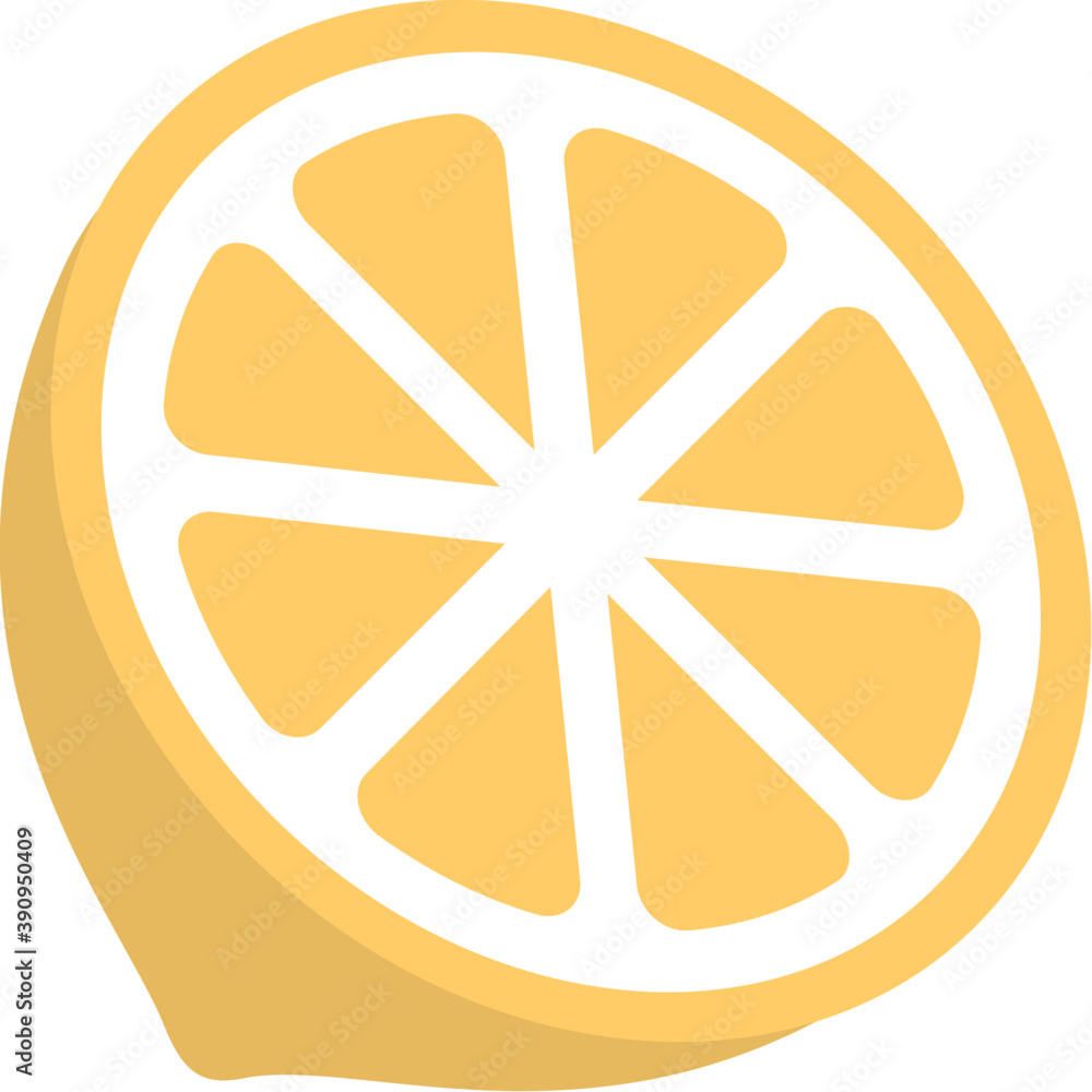 half sliced lemon, citrus food flat design icon
half sliced lemon, citrus food flat design icon