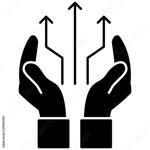 
Flat icon competitive advantage, strategic planning
