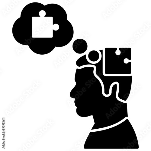 
Demotivated, flat icon depressed
