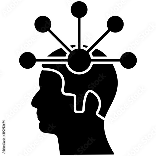 
Demotivated, flat icon depressed
