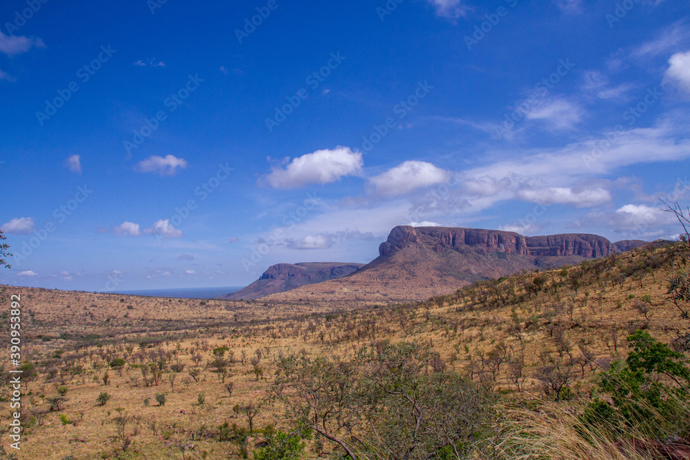 Landscape setting in the Limpopo province in the northern part of South Africa