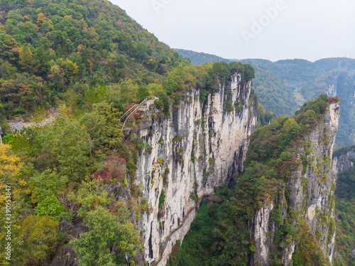 Autumn scenery of Jianshiye Three Gorges Scenic Area in Enshi, Hubei, China