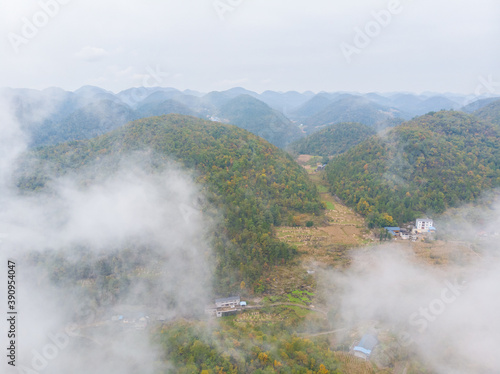 Autumn scenery of Jianshiye Three Gorges Scenic Area in Enshi, Hubei, China © Hao