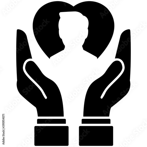 
Job satisfaction flat icon. Employee management
