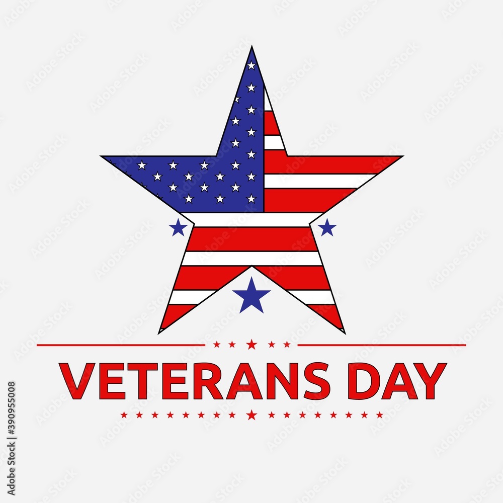 Illustration vector design of veterans day background template Illustration vector design of veterans day background template