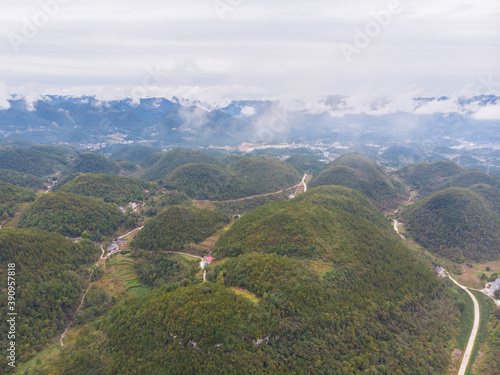 Autumn scenery of the Dixin Valley Scenic Area in Enshi  Hubei  China
