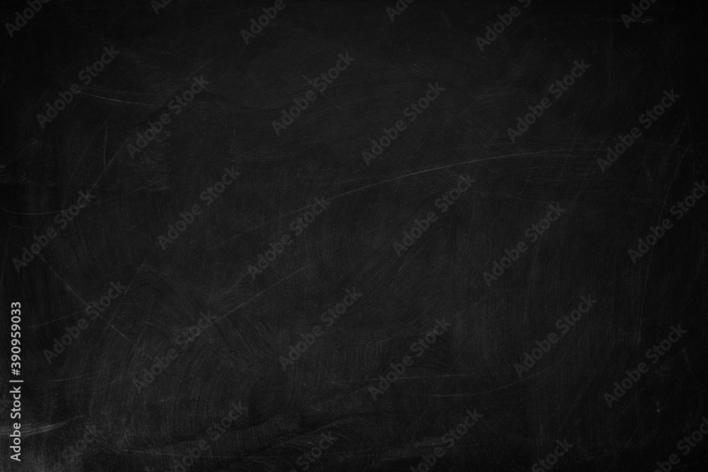 Fototapeta premium Abstract texture of chalk rubbed out on green blackboard or chalkboard background. School education, dark wall backdrop or learning concept.