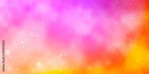 Light Blue, Yellow vector texture with beautiful stars.