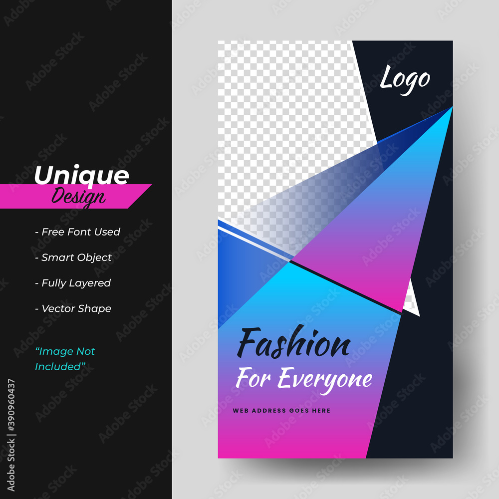 Naklejka premium Social Media Post Sale & Collection concept Design Template.