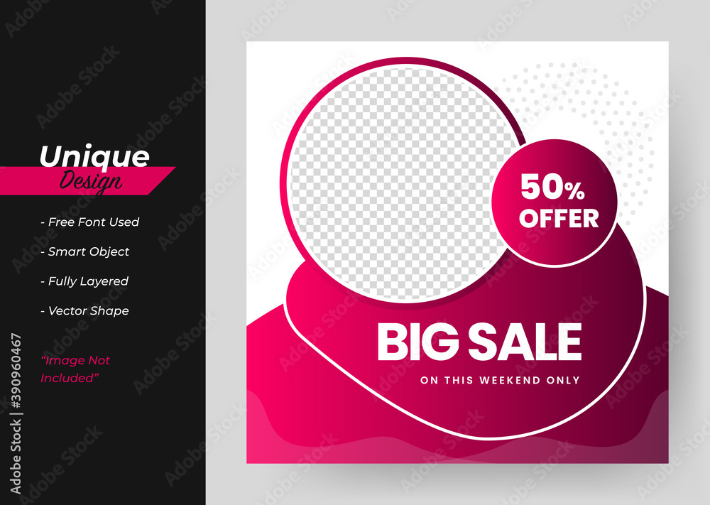 Social Media Post Sale & Collection concept Design Template. Social Media Post Sale & Collection concept Design Template.