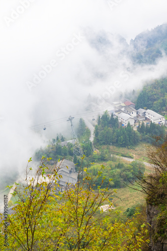 Autumn scenery of Enshi Grand Canyon Scenic Area, Hubei, China