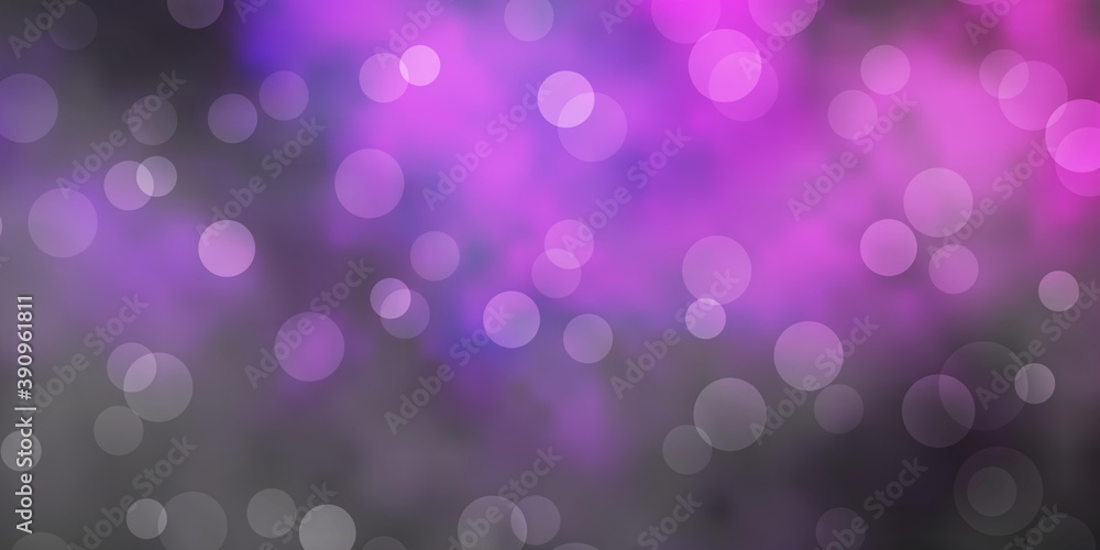Dark Purple vector layout with circle shapes. Dark Purple vector layout with circle shapes.