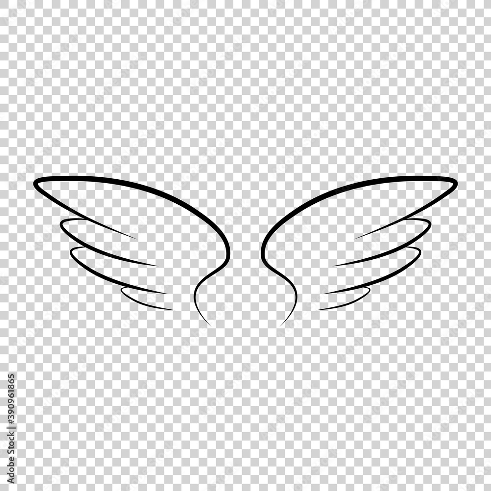 Many kinds of wings cartoon illustration, angel, angel wings, feather wings, angel, goodness.vector illustration and icon. Many kinds of wings cartoon illustration, angel, angel wings, feather wings, angel, goodness.vector illustration and icon.
