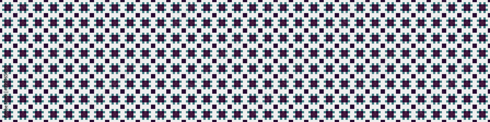 Fototapeta premium Abstract Cross Pattern Dots Logo generative computational art illustration