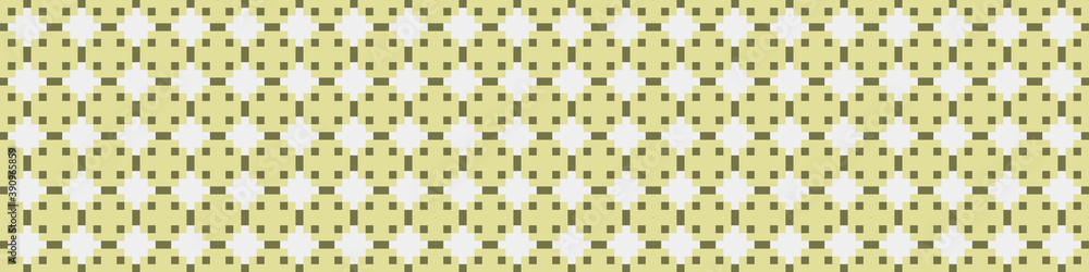 Fototapeta premium Abstract Cross Pattern Dots Logo generative computational art illustration