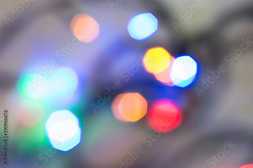 Background photo of a multicolored bokeh.