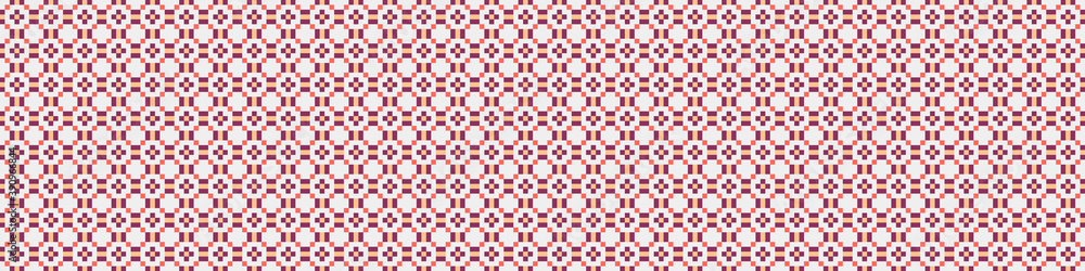 Fototapeta premium Abstract Cross Pattern Dots Logo generative computational art illustration