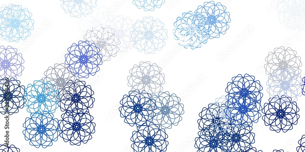 Light purple vector doodle template with flowers. Light purple vector doodle template with flowers.