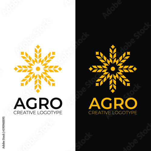 agro fermer spike logo design creative and minimal logo design
