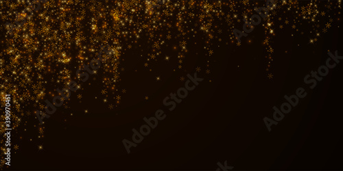 Beautiful starry snow Christmas overlay. Christmas