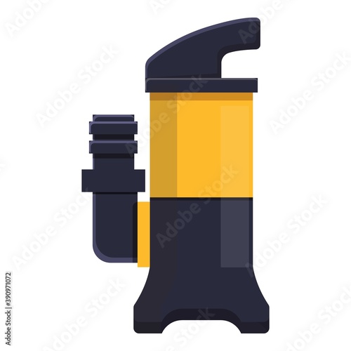 Station water pump icon. Cartoon of station water pump vector icon for web design isolated on white background