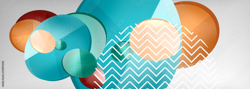 Abstract glossy round shapes vector background. Vector futuristic illustration for covers, banners, flyers and posters and other Abstract glossy round shapes vector background. Vector futuristic illustration for covers, banners, flyers and posters and other