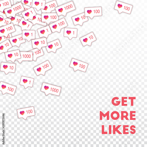 Social media icons. Social media marketing concept