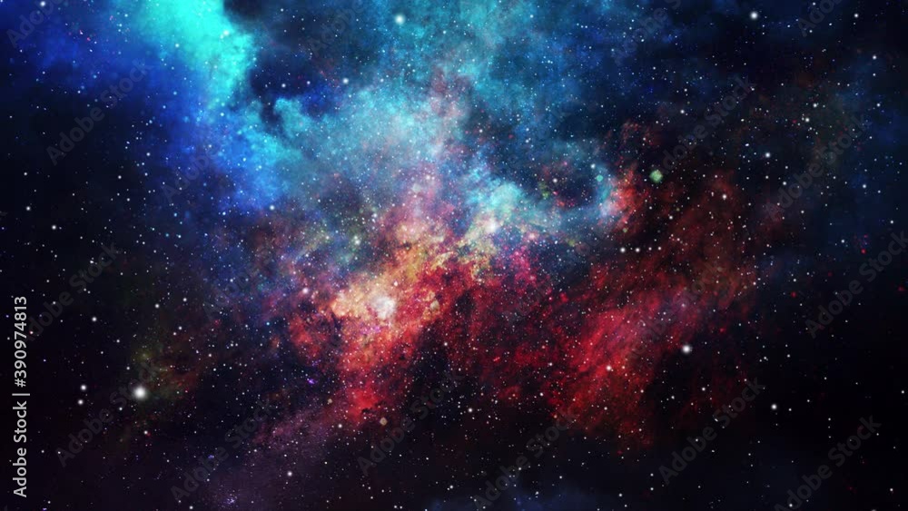 blue and red nebula clouds reside in the vast universe blue and red nebula clouds reside in the vast universe