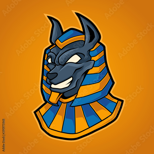 Anubis Head illustration