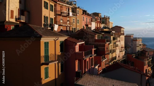 Manarola Houses, Flying close to iconic buildings to reveal Italian Coast photo