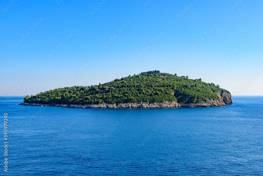 Lokrum, an island in the Adriatic Sea outside the old city of Dubrovnik, Croatia